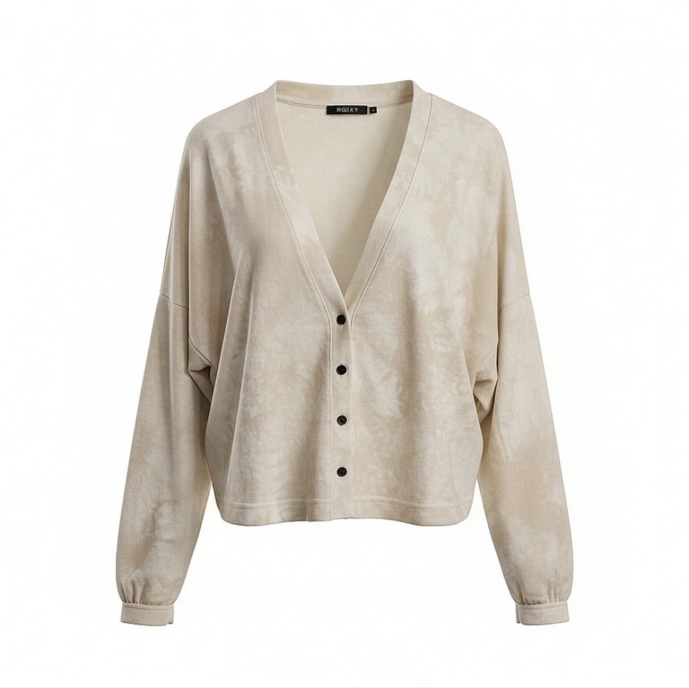 NWT! Roxy cream soft button Cardigan